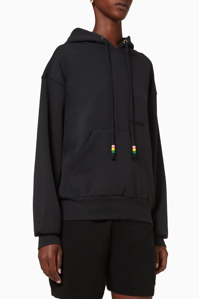 

Logo Cotton Hoodie, Black