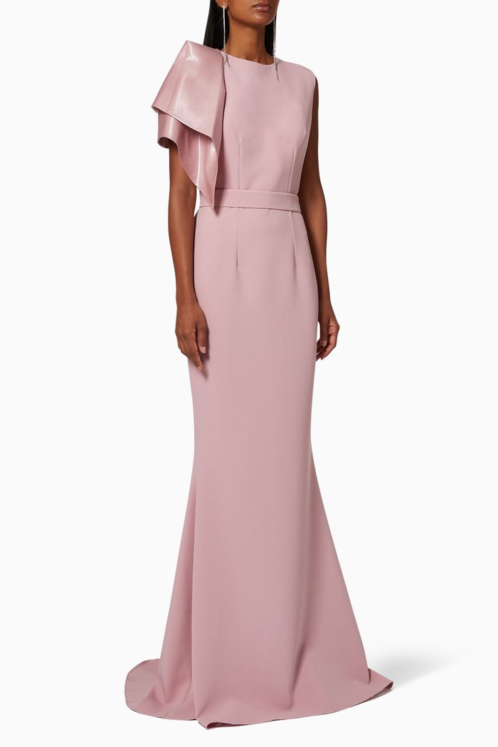 

Deliza Ruffle Gown, Pink