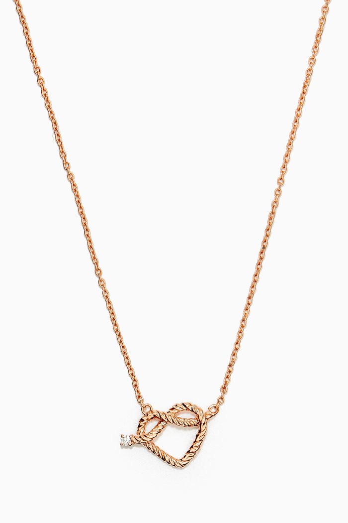 

Promise Necklace with Diamond in 18kt Rose Gold