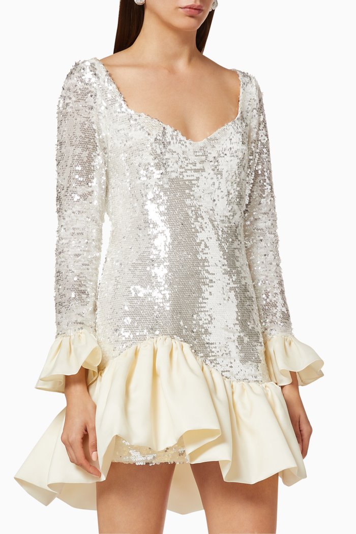 

Soleil Sequinned Dress, Neutral