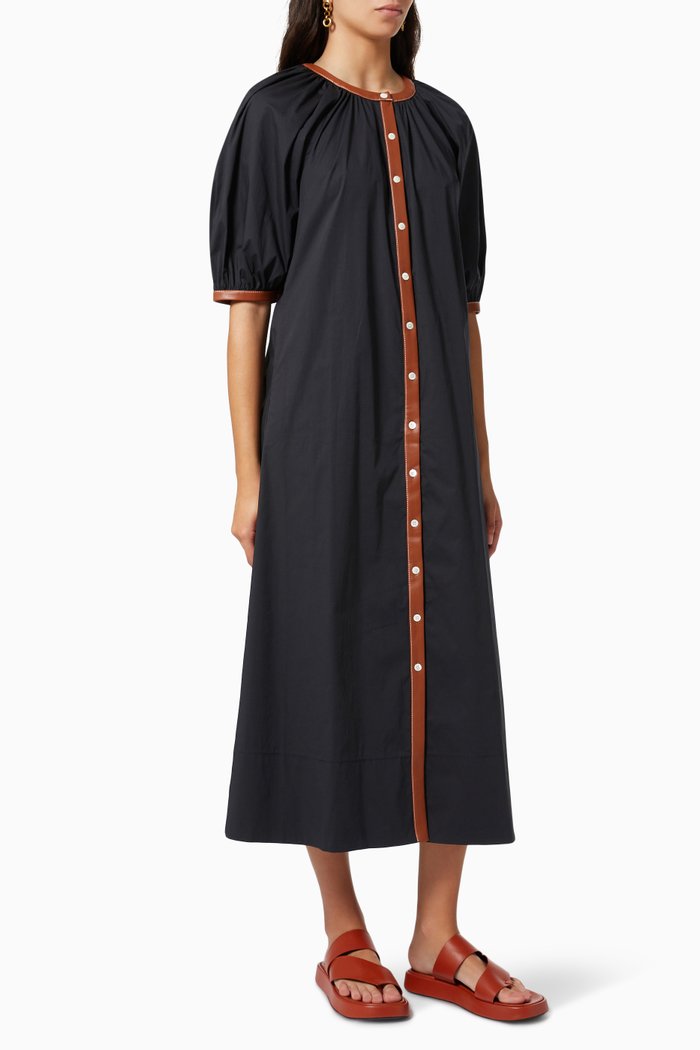 

Vincent Maxi Dress in Cotton, Black
