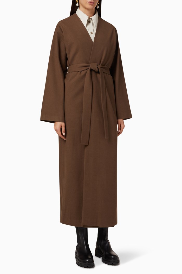 

Sandra Belted Coat, Brown