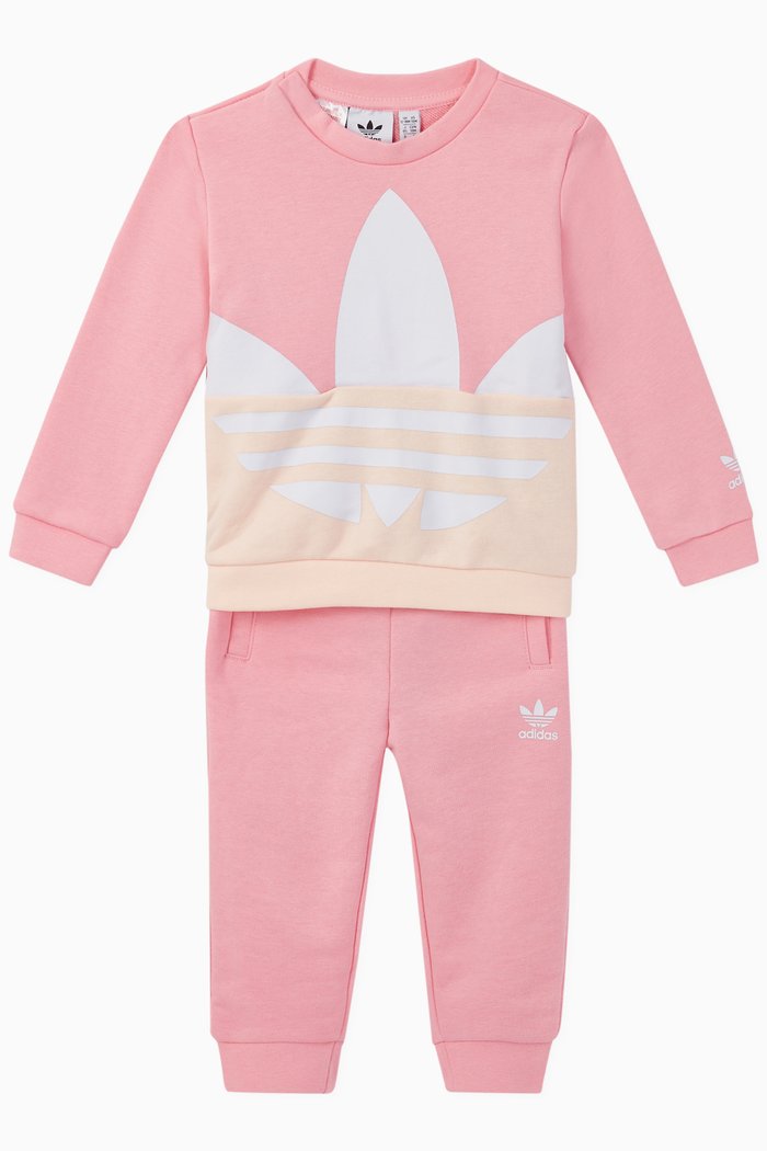 

Big Trefoil Colour-Block Crew Set, Set of 2, Pink
