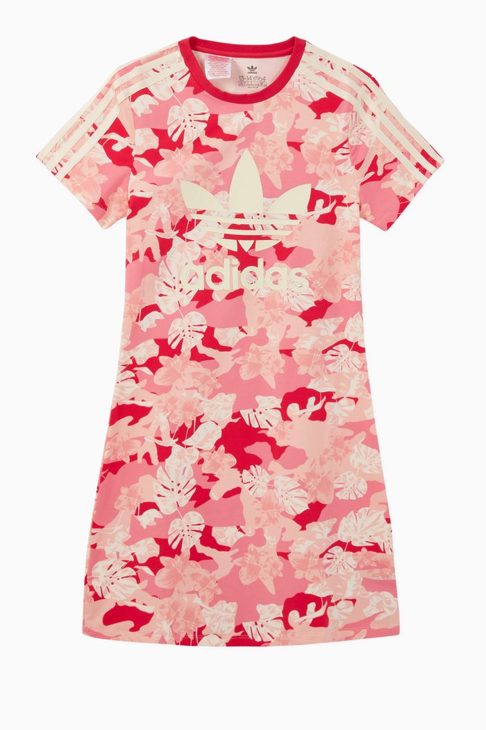 

Adicolor Floral T-Shirt Dress, Pink