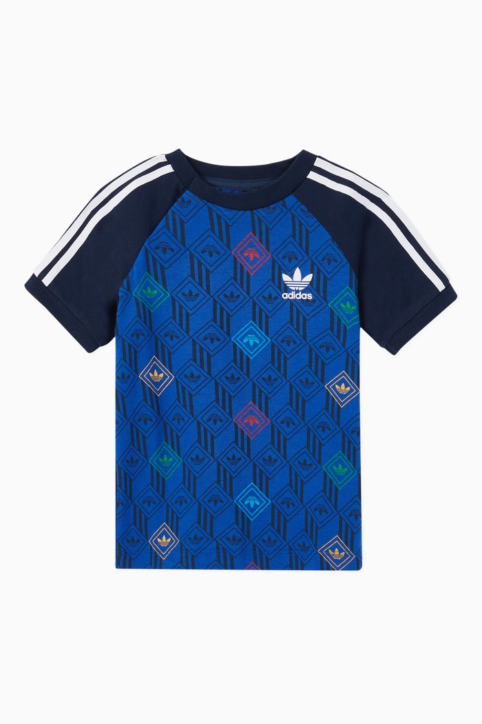 

3D Trefoil Monogram T-Shirt, Blue