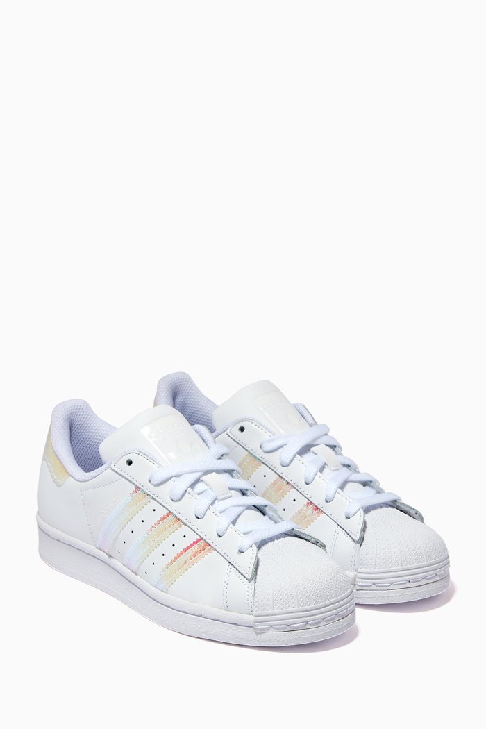 

Superstar Sneakers in Leather, White
