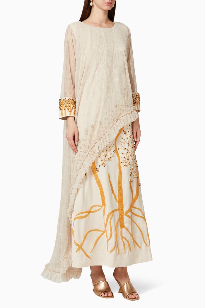 

Bead Embellished Dress, Neutral