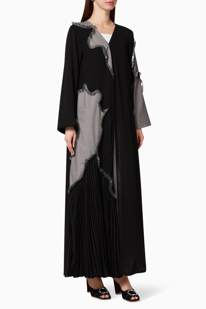 

Embellished Patchwork Abaya, Multicolour