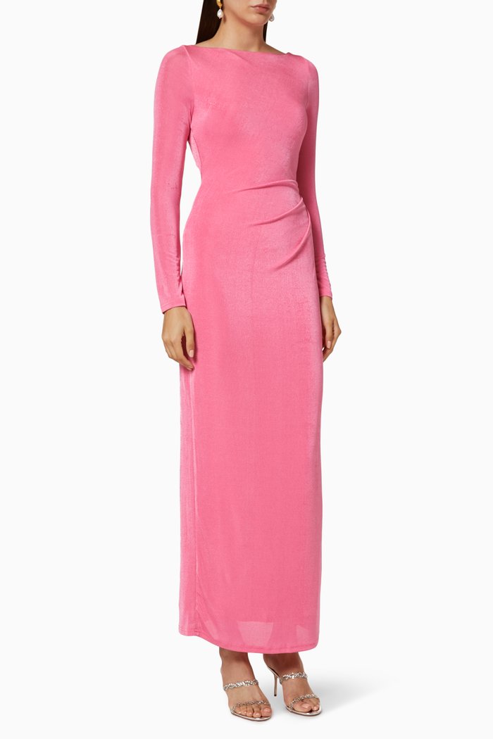 

Bambi Ruched Dress, Pink