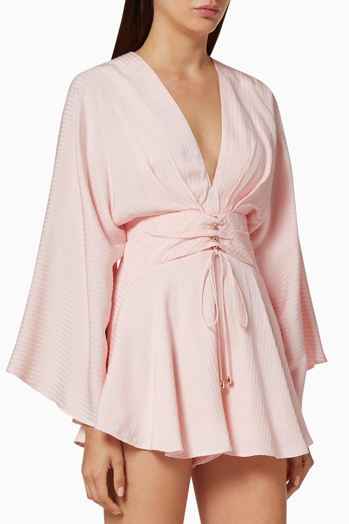 

Seawall Corset Romper, Pink