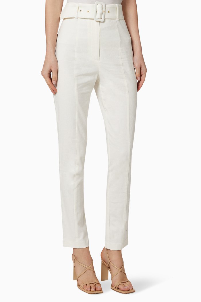 

Magnolia Linen Pants, White