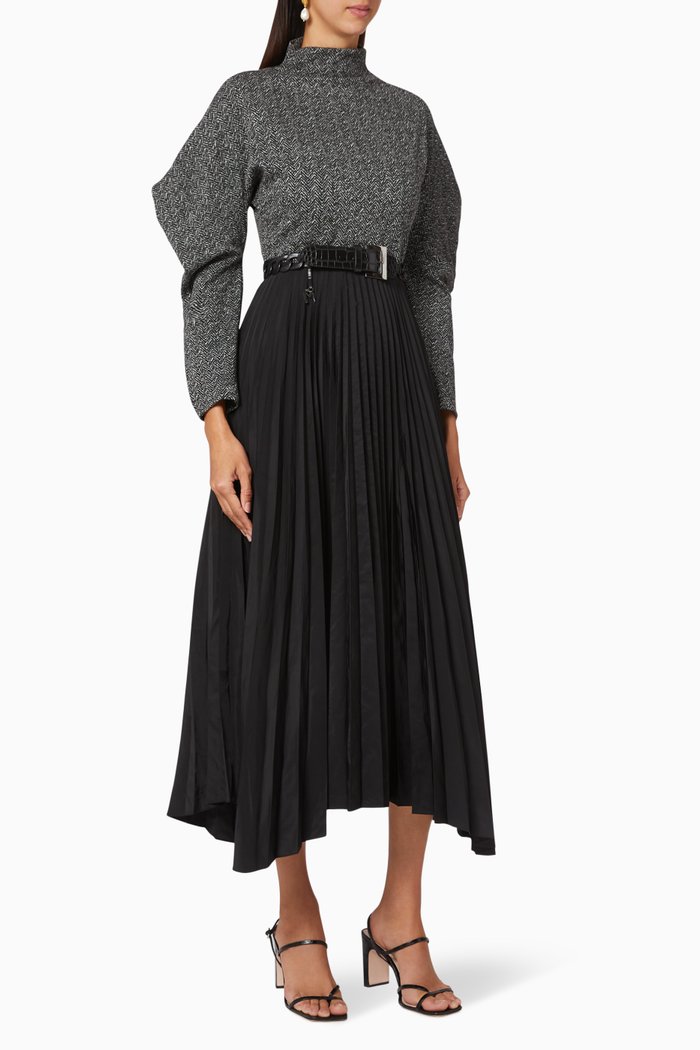 

Herringbone Knitted Dress, Multicolour