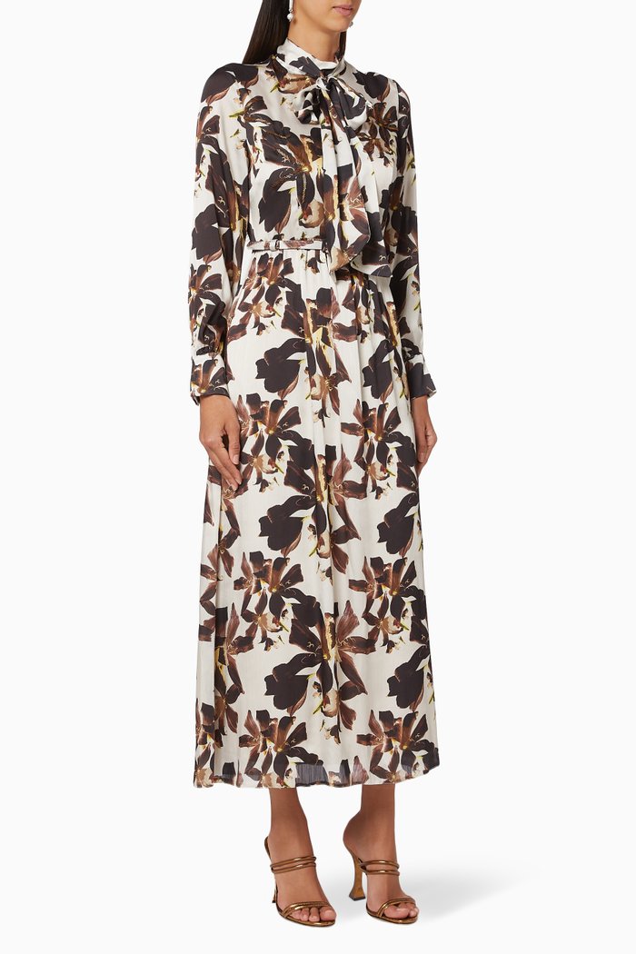 

Floral Tie Detail Dress, Multicolour