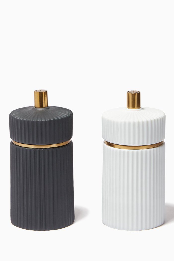 

Small Ionic Salt & Pepper Mills, Set of 2, Multicolour