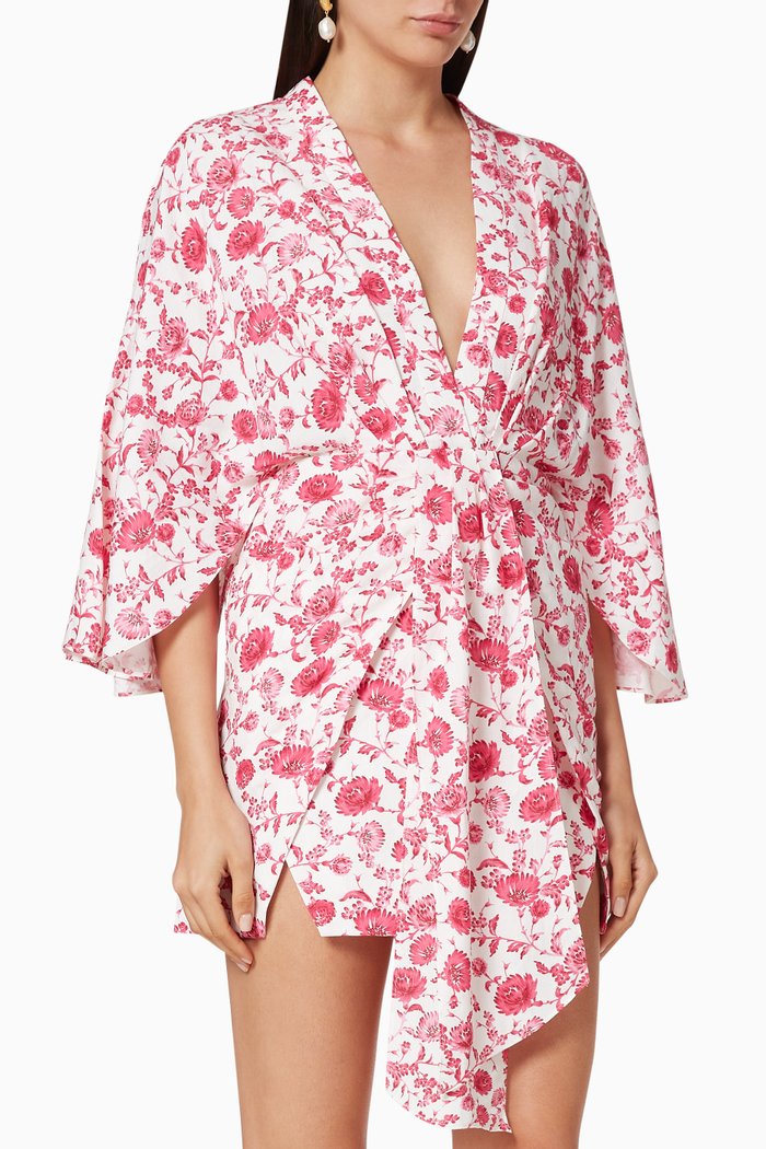 

Magnolia Knot Linen Dress, Multicolour