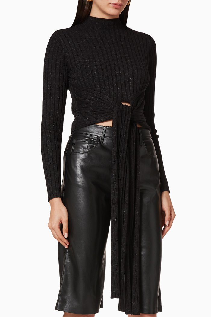 

Goldie Knit Top, Black