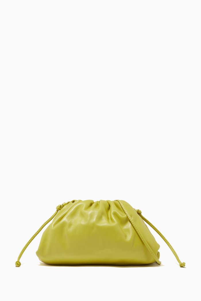 

The Mini Pouch in Pistachio Nappa Calfskin, Green
