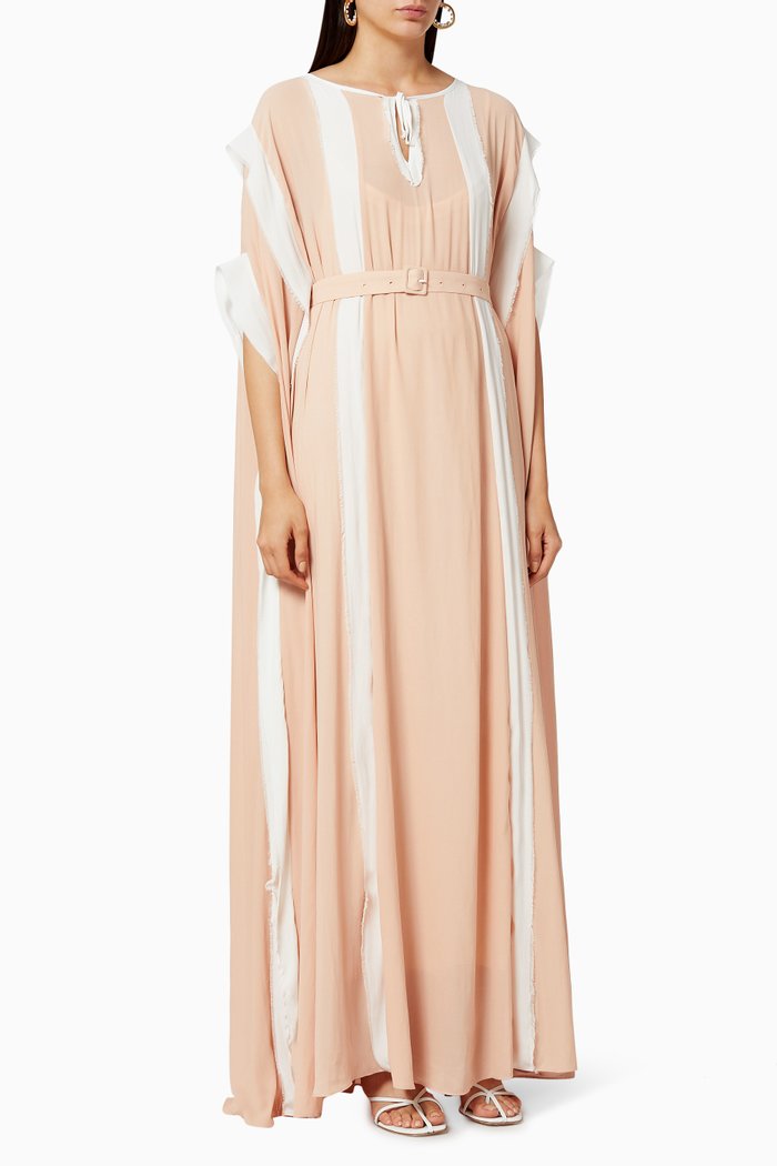 

Contrasting Stripes Kaftan, Neutral