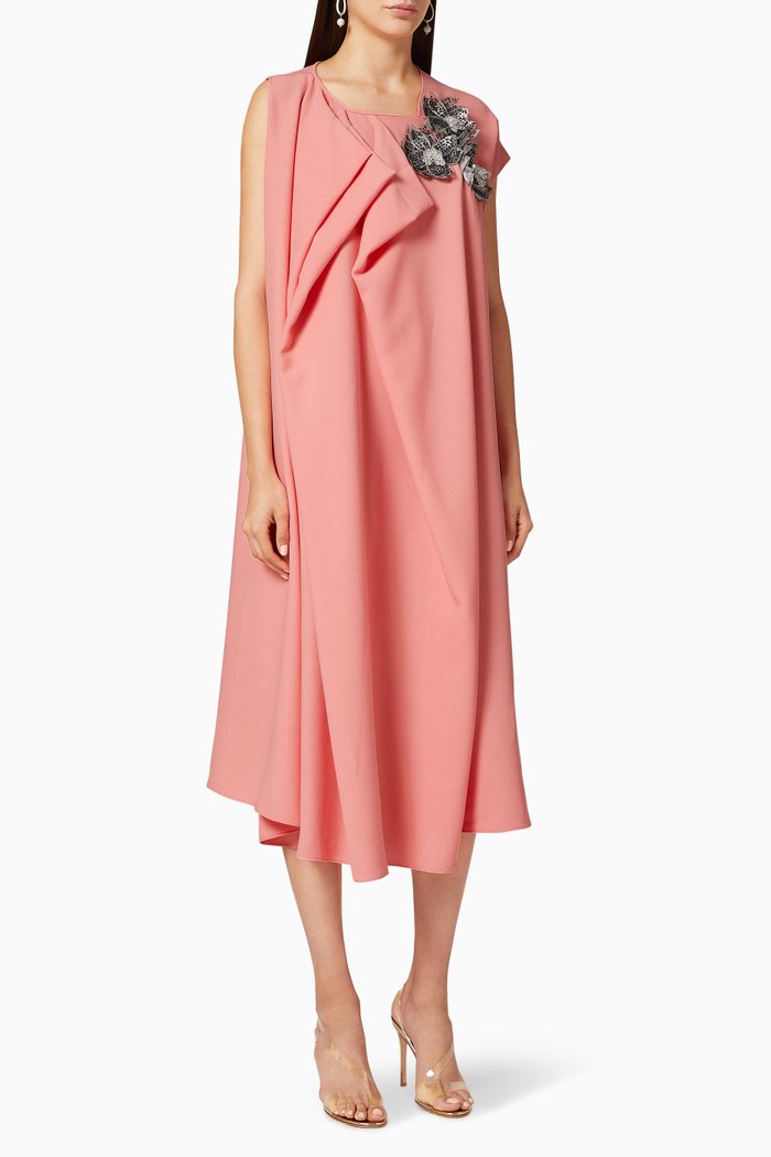 

Crystal Embellished Dress, Pink