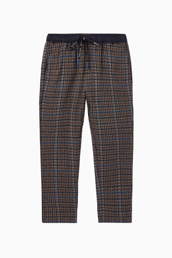 Yarn Dyed Cotton Knit Pants, Multicolour