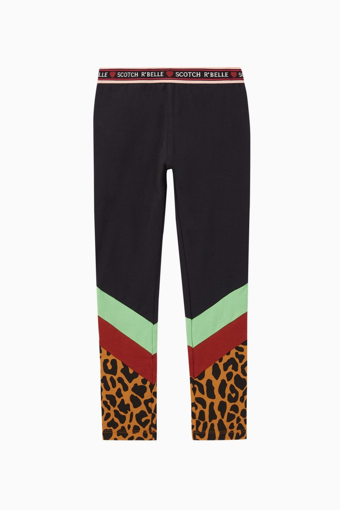 

Colour Block Jersey Leggings, Multicolour