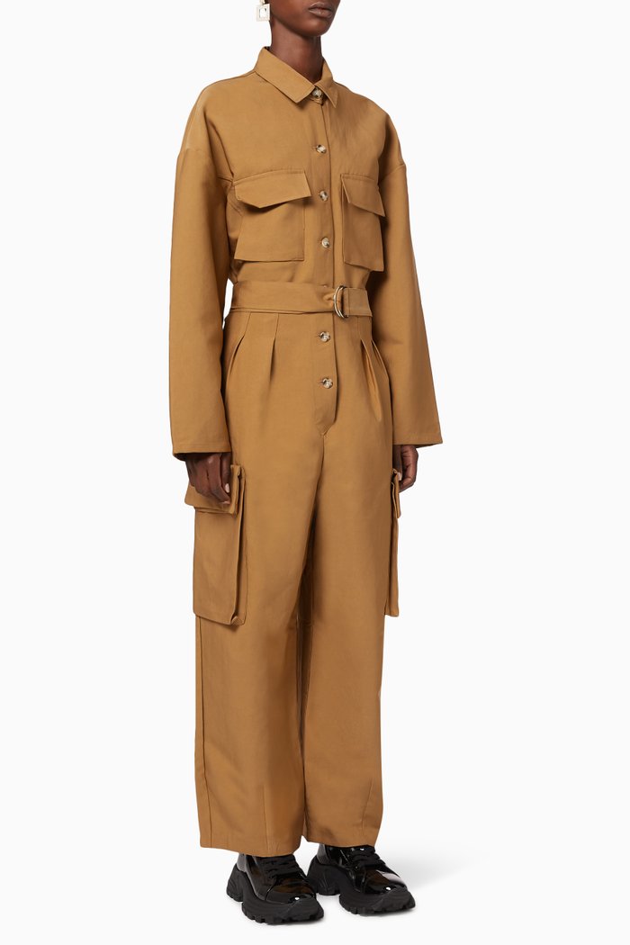 

Linda Cargo Jumpsuit, Brown