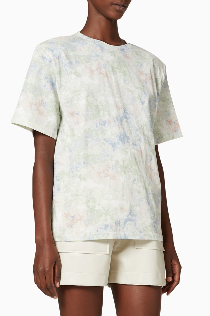 

Jeanette Padded Shoulder T-Shirt, Multicolour