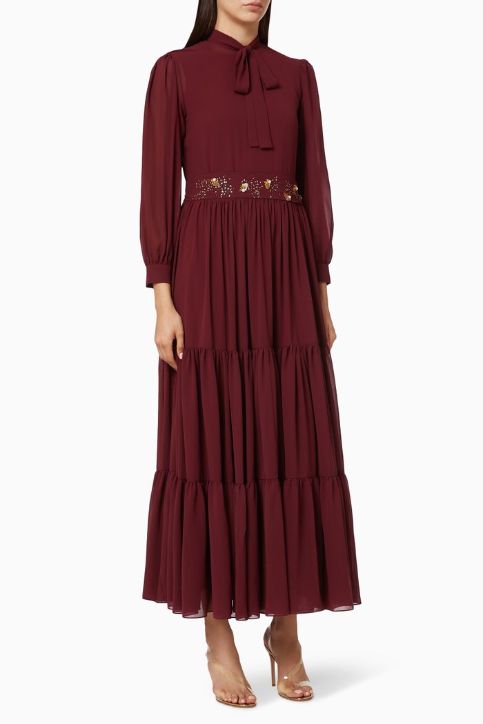 

Alexa Maxi Dress, Burgundy