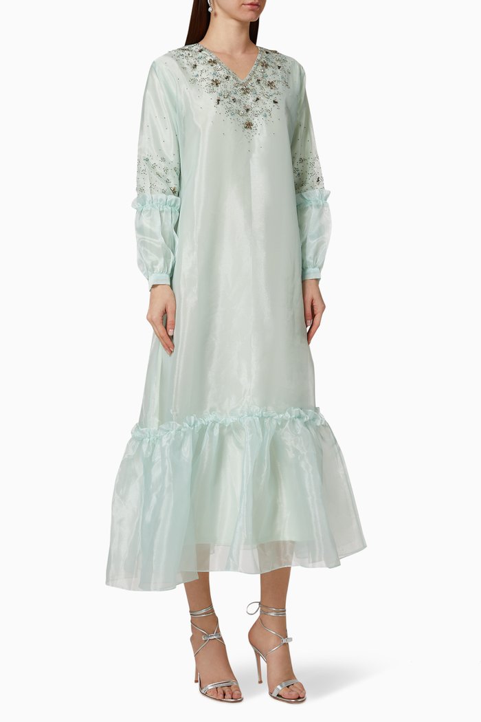 

Thea Embroidered Dress, Green