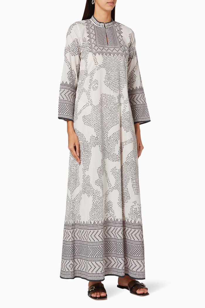 

Beendi Champa Silk Maxi Dress, Multicolour