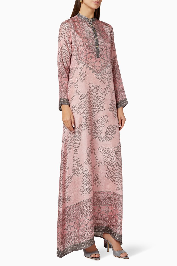 

Beendi Zeynep Silk Maxi Dress, Pink