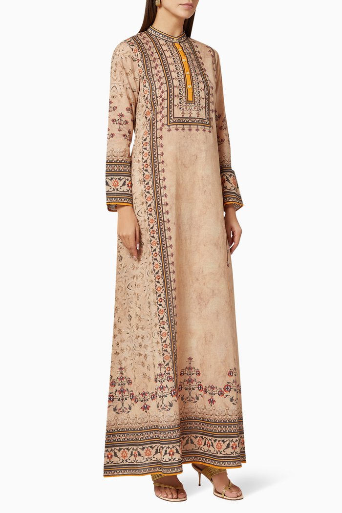 

Taj Dharti Silk Maxi Dress, Multicolour