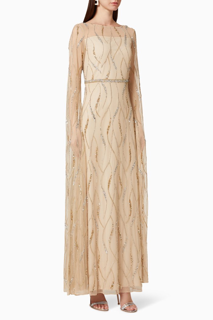 

Bead Embellished Gown, Neutral