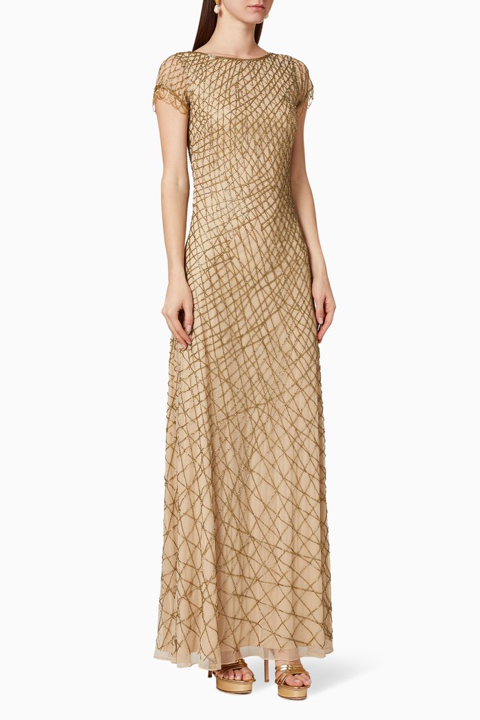 

Bead Embellished Gown, Neutral
