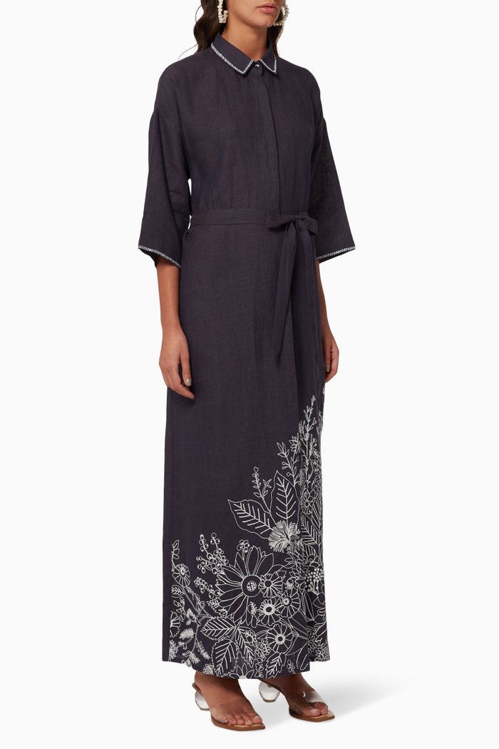 Kamy Shirt Dress, Purple