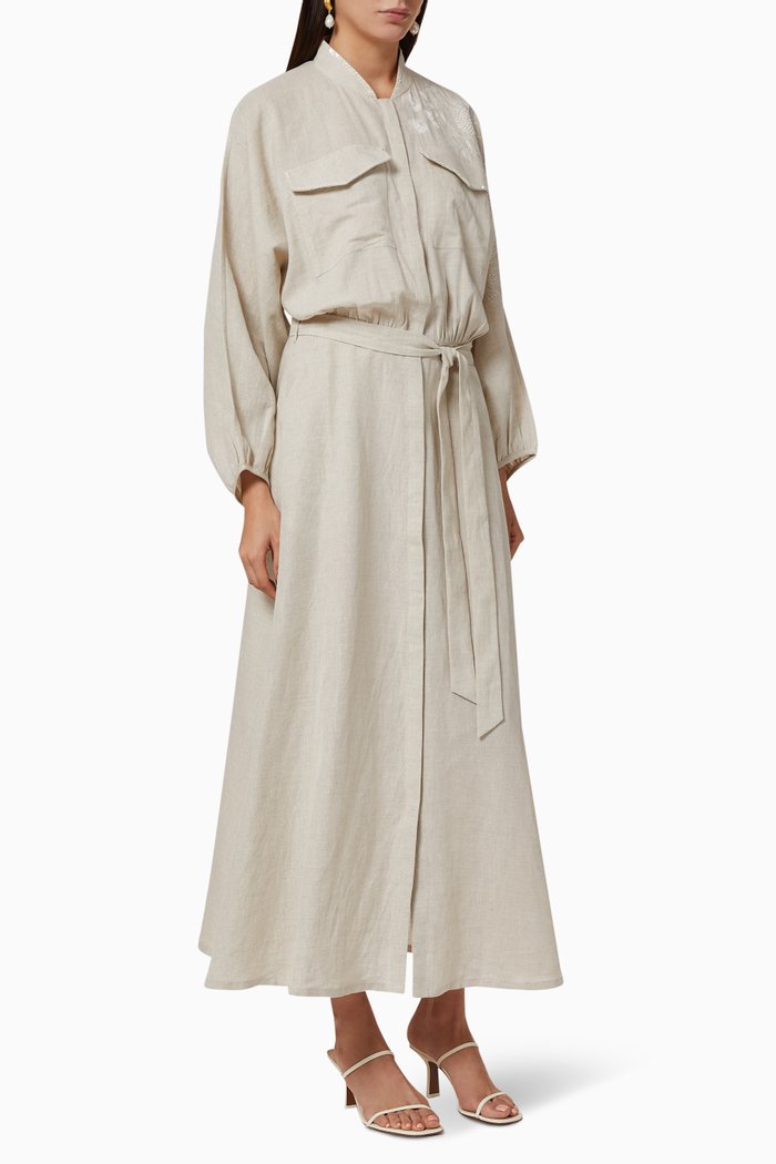 

Kamy Linen Dress, Neutral
