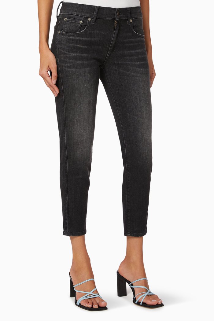 

Tompkins Skinny Crop Jeans, Black