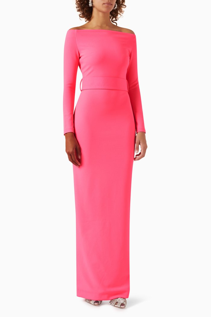 

Sabina Off Shoulder Maxi Dress, Pink