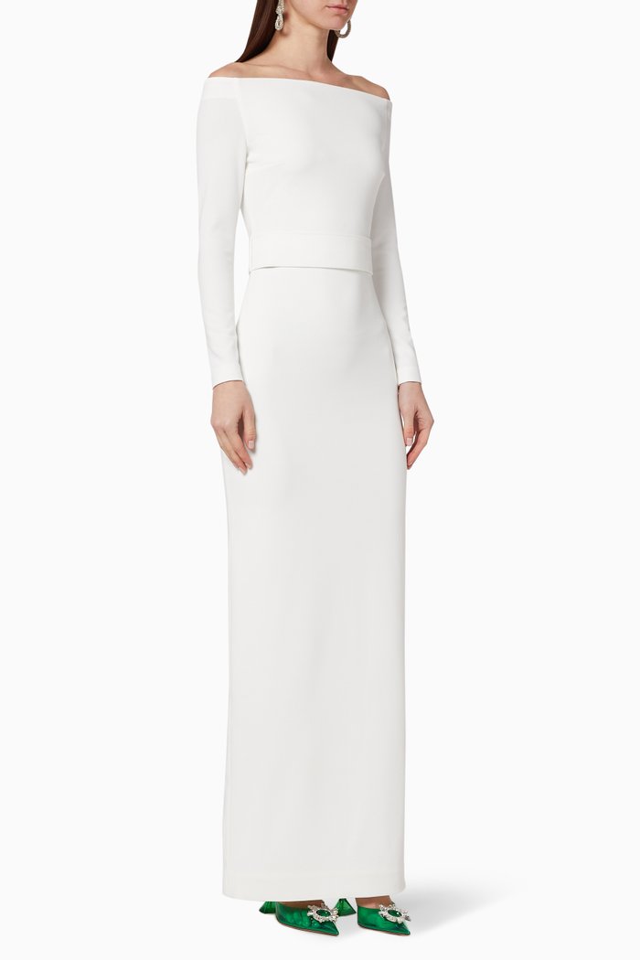 

Sabina Off Shoulder Maxi Dress, White