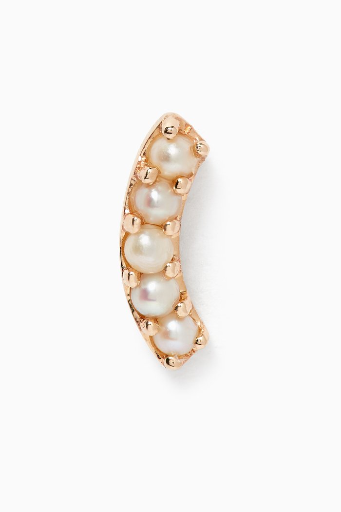 

Courbe Pearl Single Stud in 14kt Yellow Gold