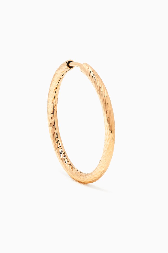 

Alba 15 Single Hoop Earring in 14kt Yellow Gold