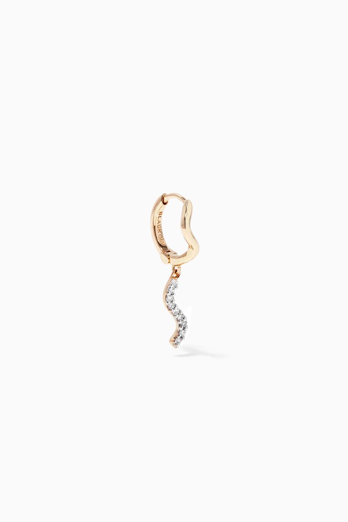 

Kismet Diamond Single Huggie in 14kt Yellow Gold