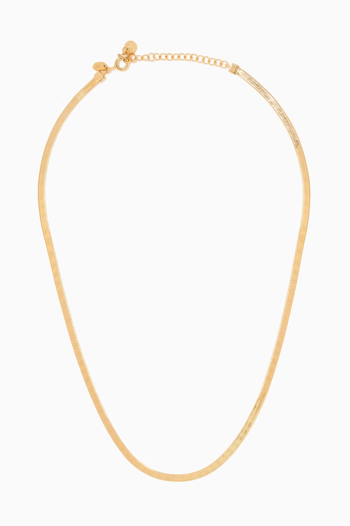 

Mio Chain Necklace in Gold Plated Silver, Yellow
