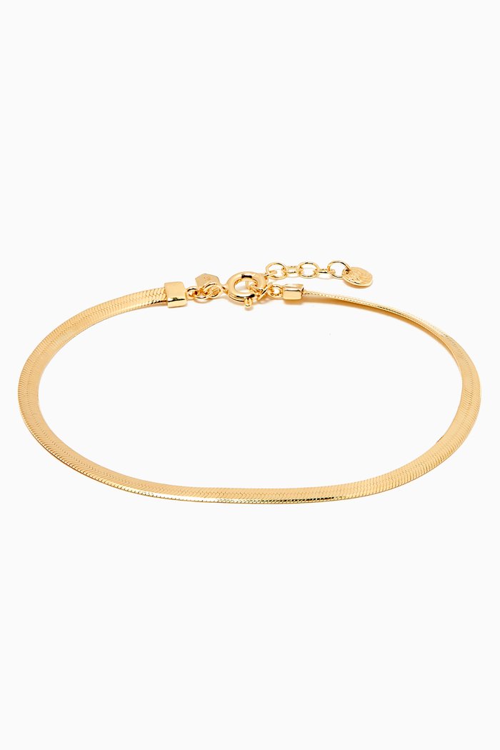 

Sentiero Bracelet in Gold Plated Silver, Yellow