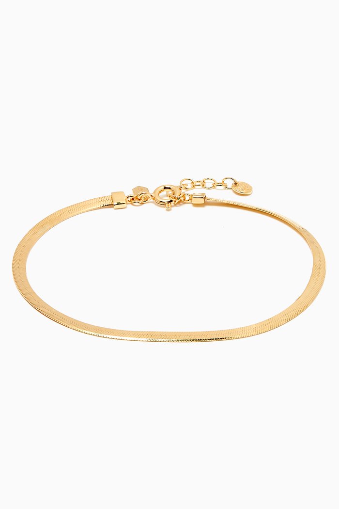 

Sentiero Bracelet in Gold Plated Silver, Yellow