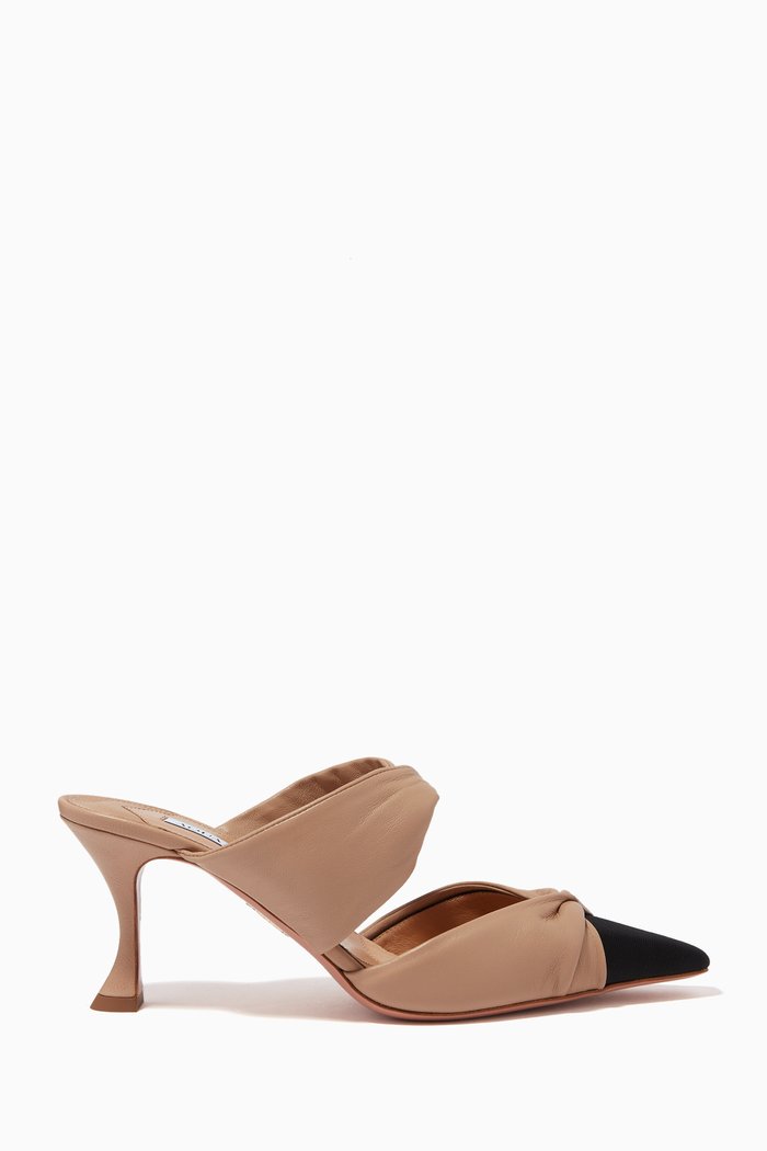 

Twist 75 Mules in Nappa Leather, Neutral