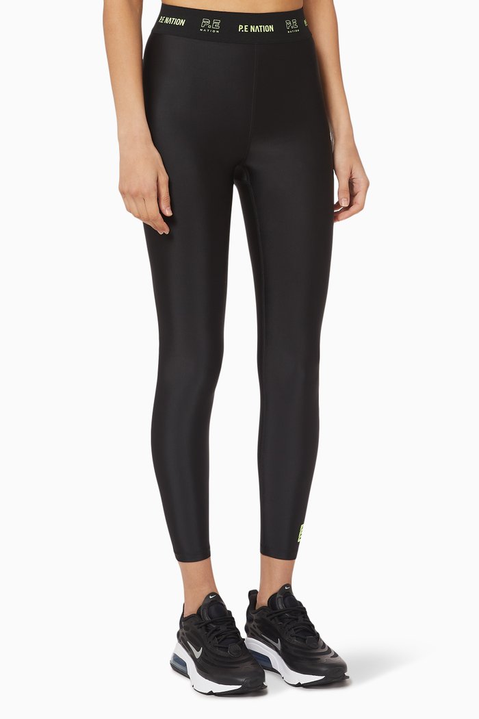 

Line Point Leggings, Black