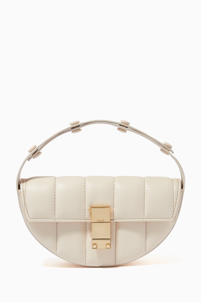 

Du Du Bag in Matelassé Leather, White