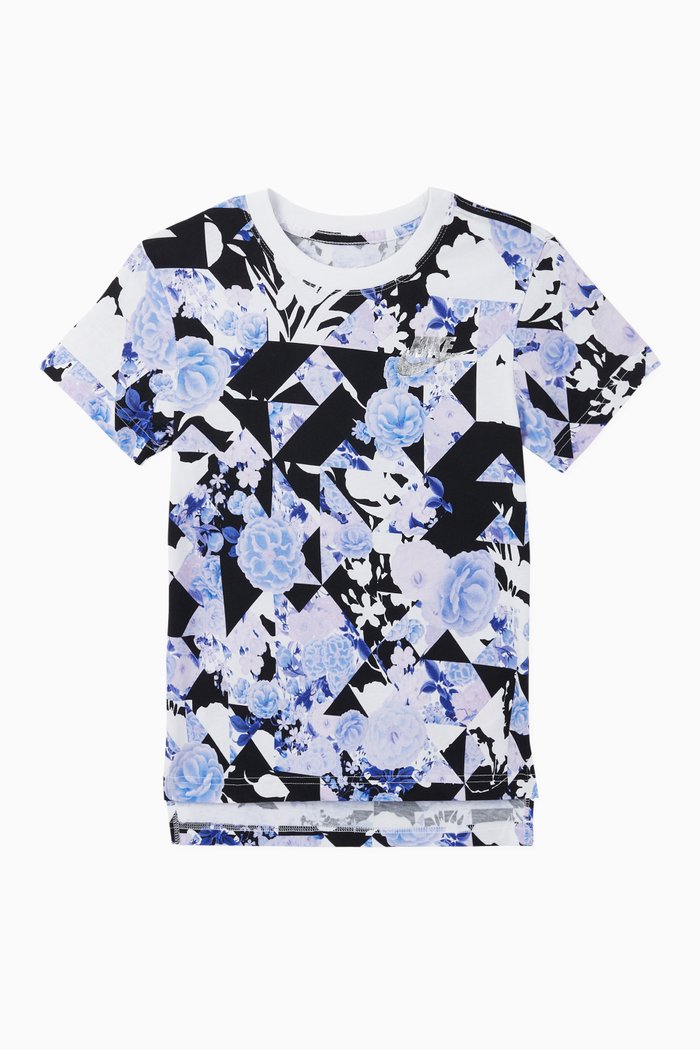 

Floral Graphic T-Shirt, Purple
