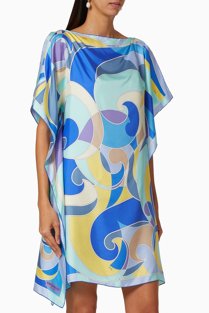 

Quirimbas Print Dress, Blue